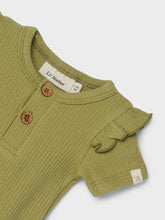 Lil 'Atelier - Helga Kortærmet Slim Body - Sage